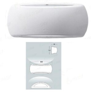 Francy Plafoniera senza viti a vista UP&DOWN E27 6w Natura Bianco